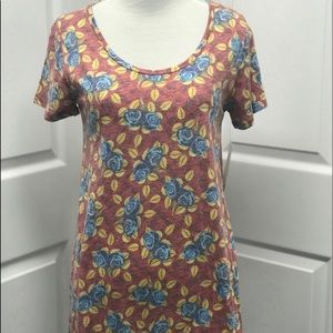 LuLaRoe New XXS Floral Classic T-Shirt NWT